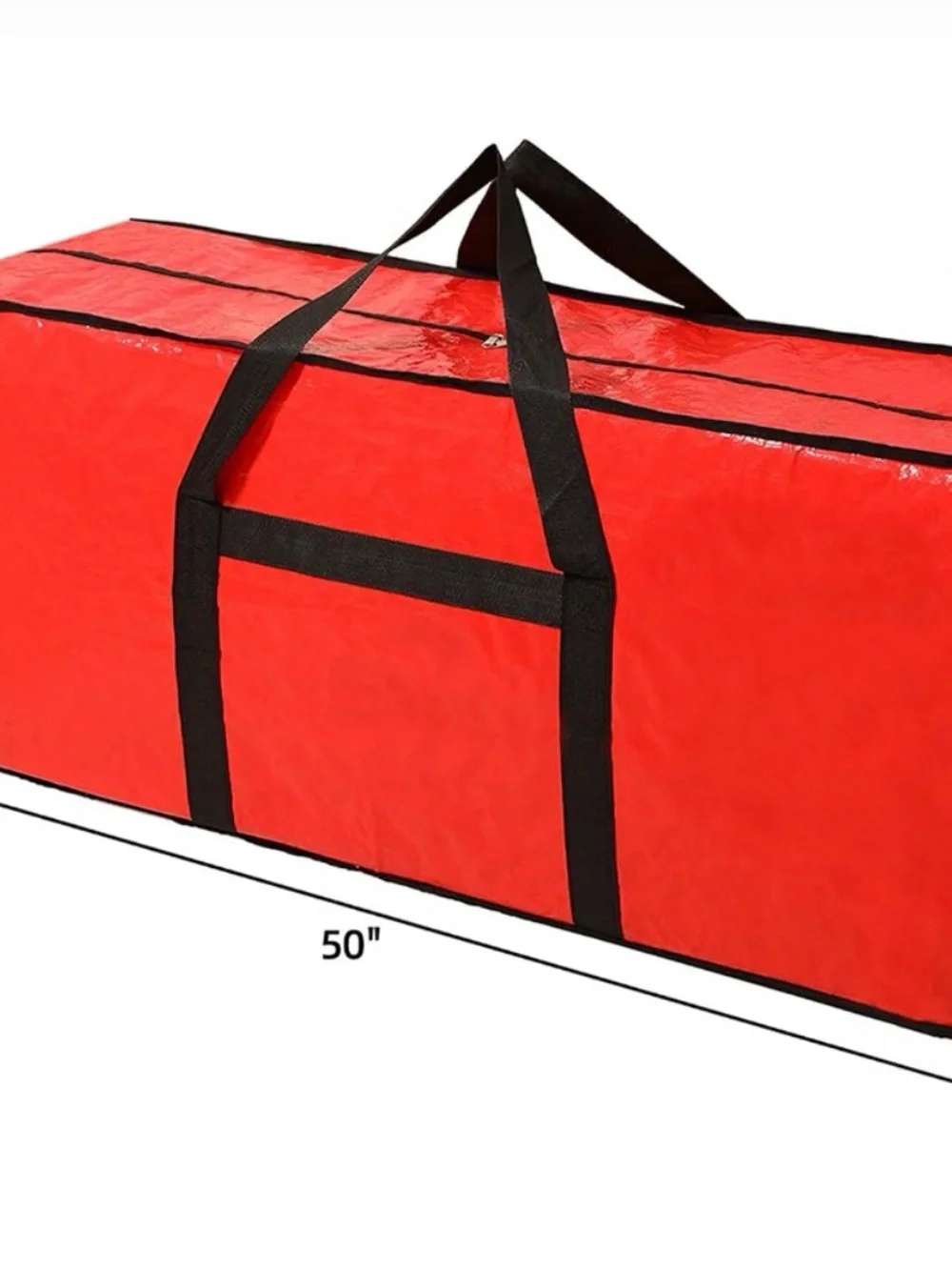 Red Christmas Tree Storage Bag with Wheels